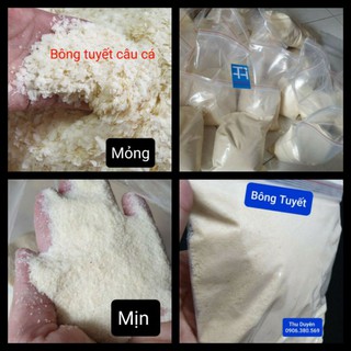 Bông tuyết câu cá 200gram / Câu đơn / câu Đài / giúp mồi tơi xốp