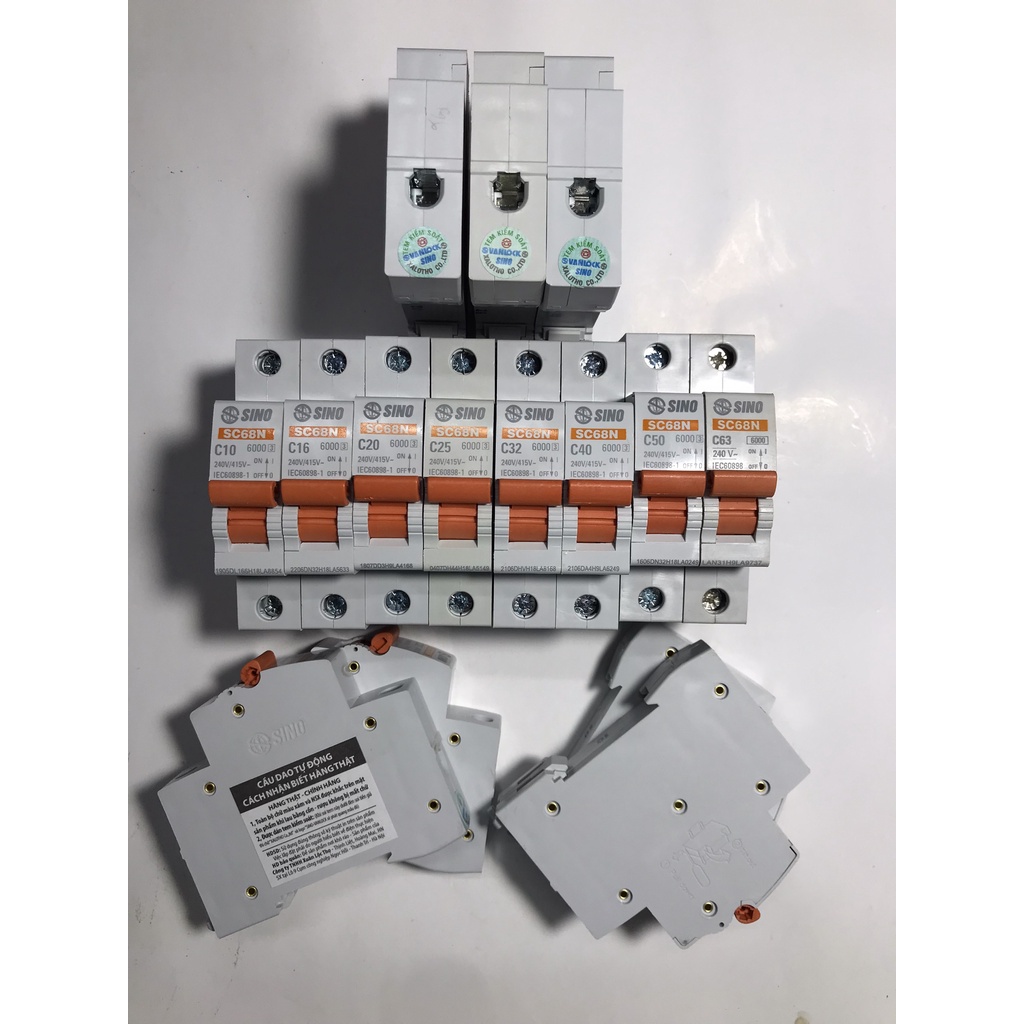 Át 1 cực 10,16,20,25,32,40,50,63A SC68N 6KA Sino