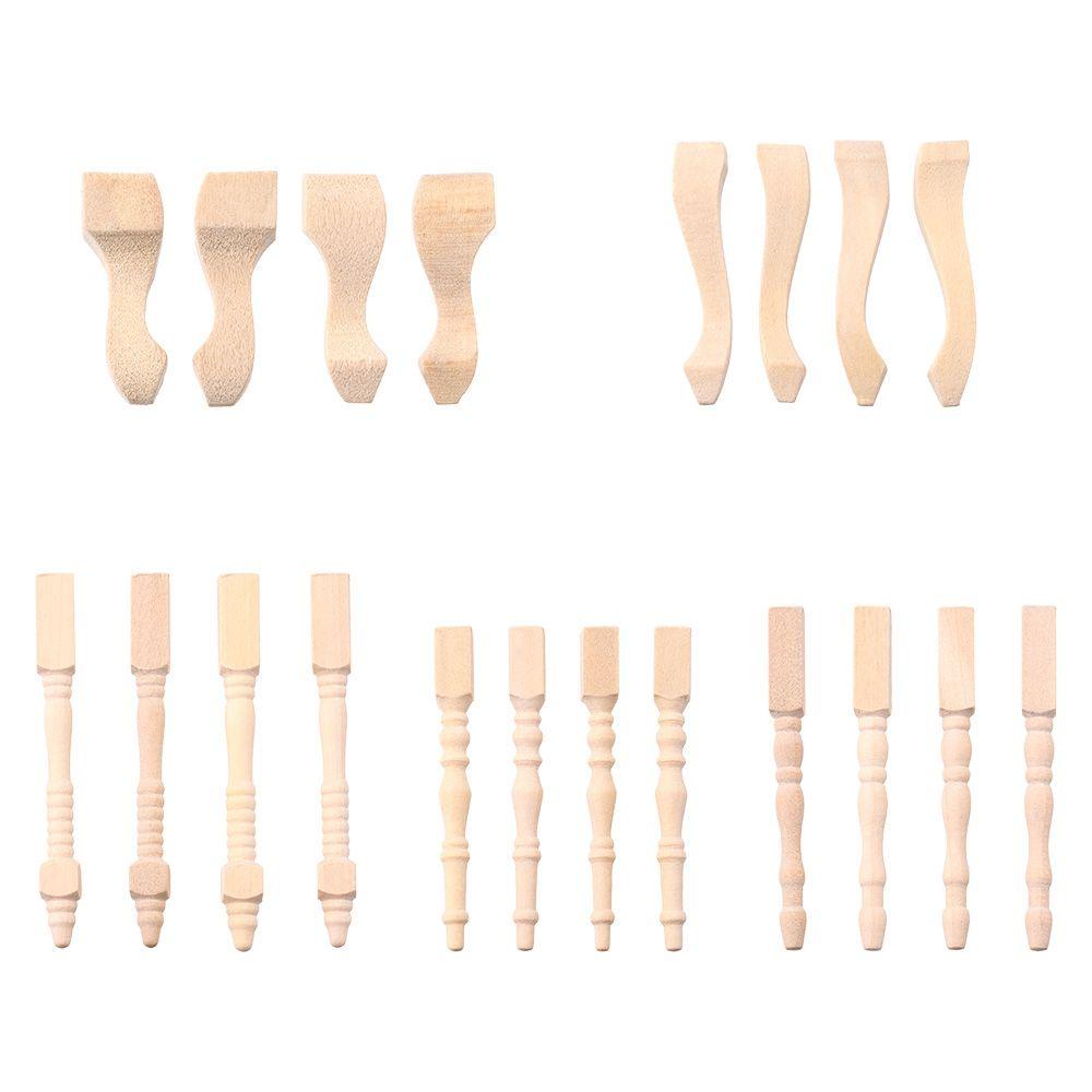 Set 4 Chân Đứng Bằng Gỗ Thời Trang Cho Búp Bê