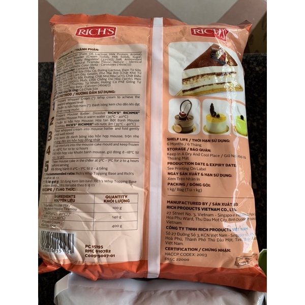 Bột bánh Tiramisu