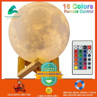 Đèn mặt trăng 3d, đèn led ngủ mặt trăng moonlight hàng cao cấp loại 1 16 màu có remote
