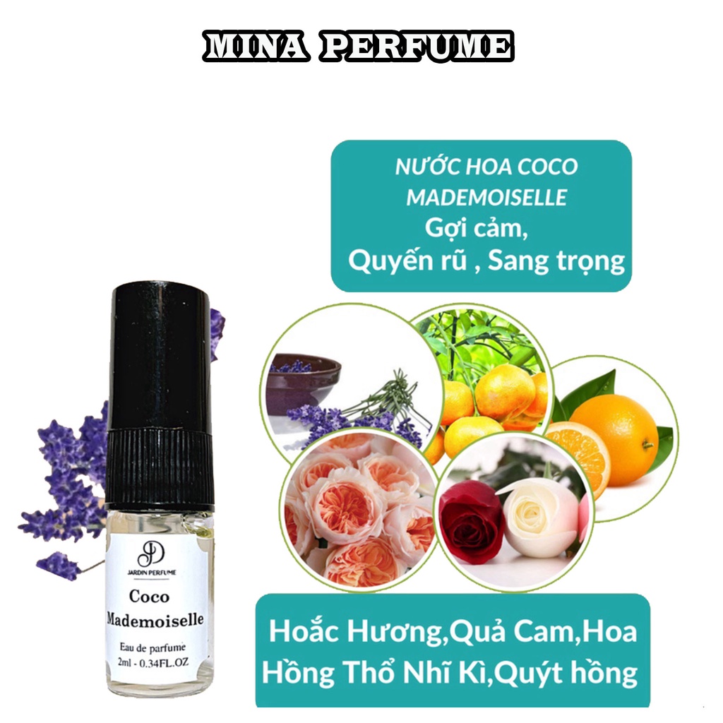 Tinh Dầu Nước Hoa Nữ Coco Mademoiselle Jardin Gợi Cảm , Quyến Rũ , Sang Trọng 10ml - Nước Hoa Nữ Lưu Hương 8 Tiếng