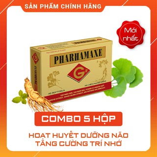 Combo 5 hộp Pharhamaxe G2 giúp bổ não, hoạt huyết, tăng trí nhớ