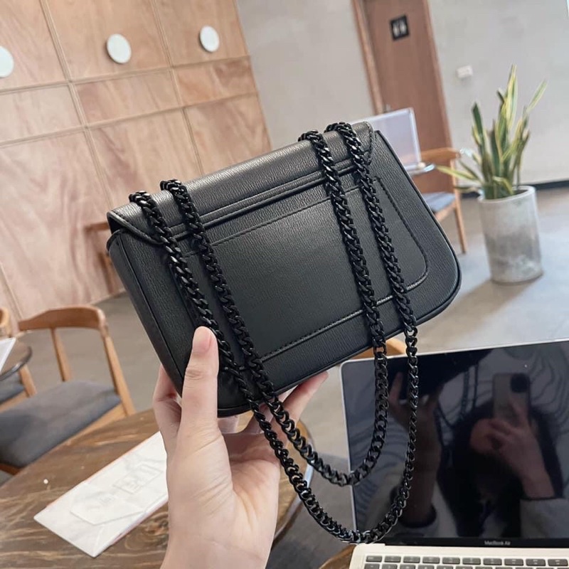 Túi xách chữ C dây xích đeo chéo da mềm đẹp loại 1