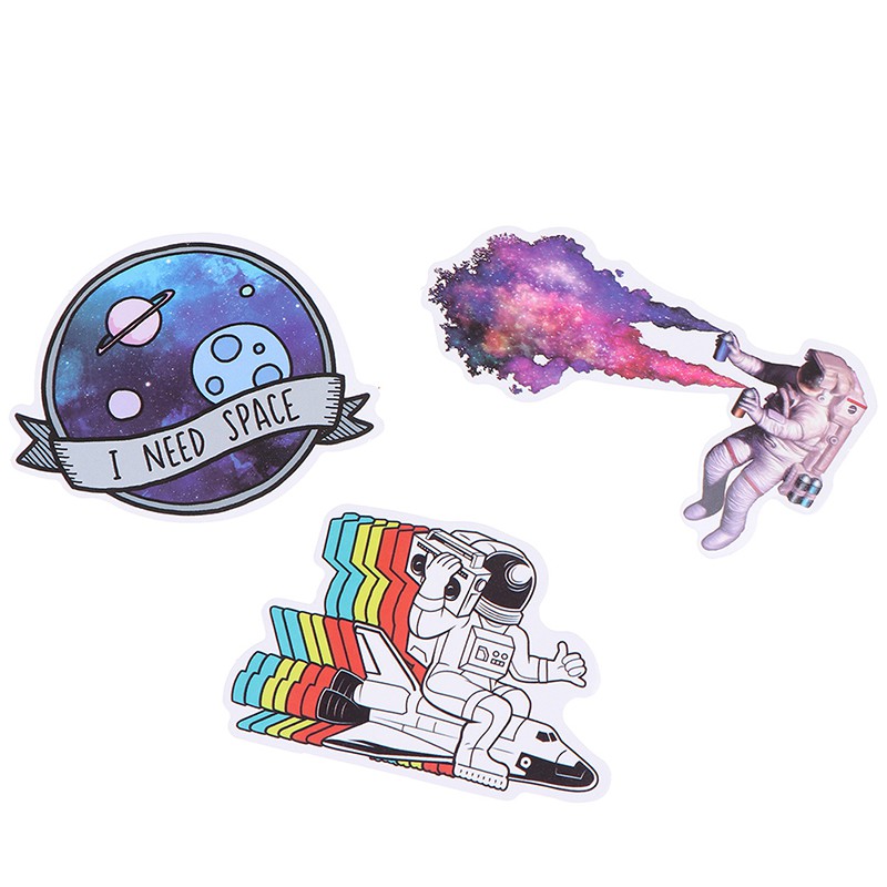 Bộ 50 Nhãn Dán Hình Họa Tiết Phi Hành Gia Ufo Nhiều Màu Sắc | BigBuy360 - bigbuy360.vn