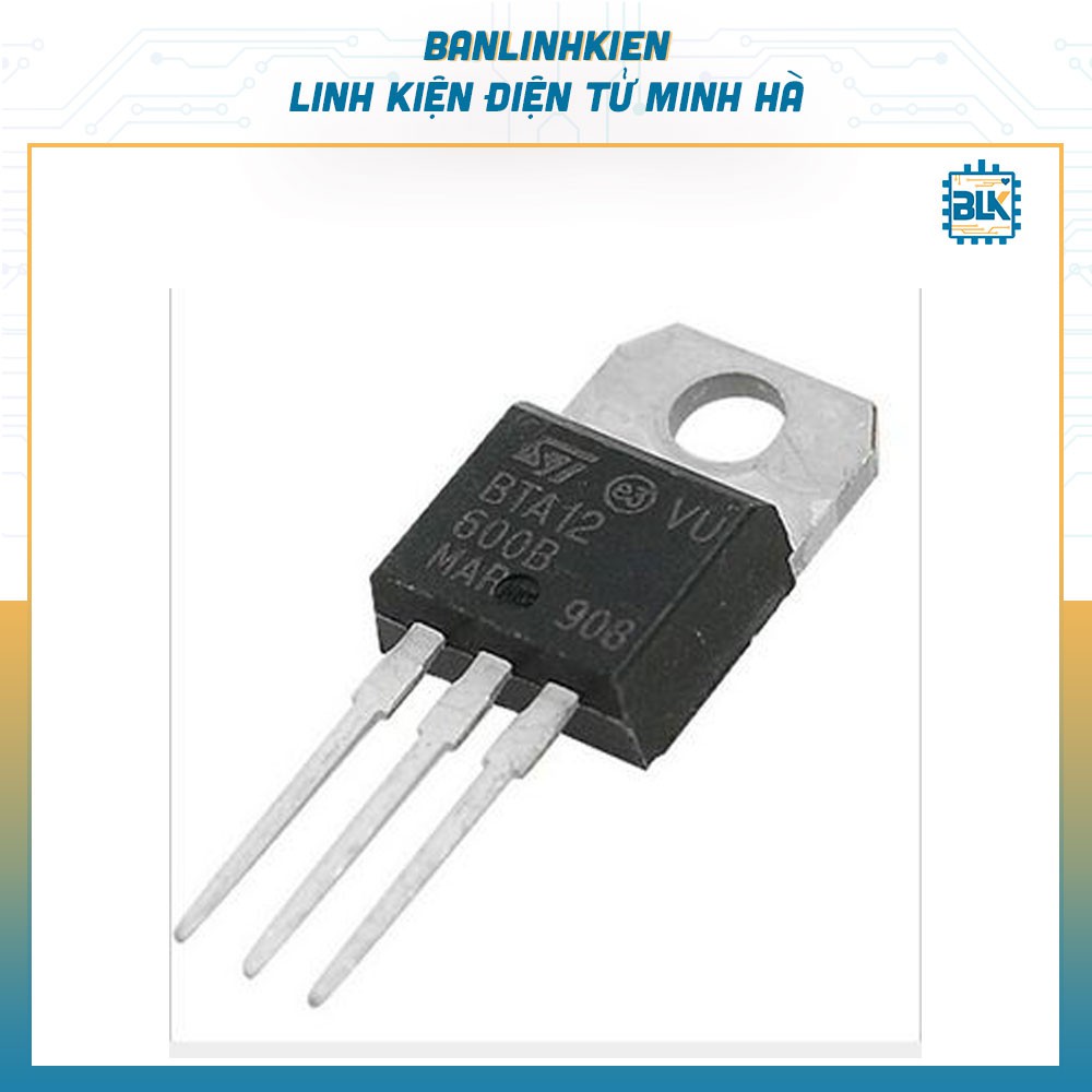 IC Bán Dẫn BTA12-600B TO220 TRIAC 12A 600V