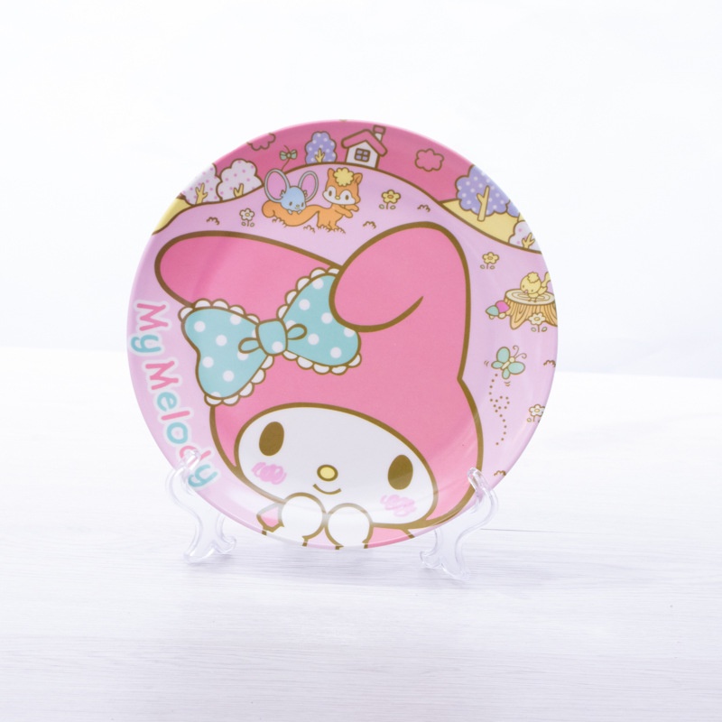Đĩa Sứ Tròn 8 inch Đựng Trái Cây / Thức Ăn Vặt In Hình hello kitty / melody / melody GP1 / A5