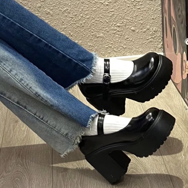 GIÀY BÚP BÊ A42 MŨI TRÒN ĐẾ CAO 10CM