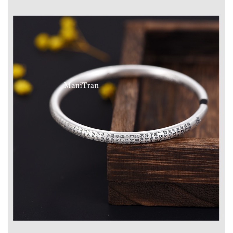 Vòng Tay Khắc Bát Nhã Tâm Kinh Phật Giáo VT249