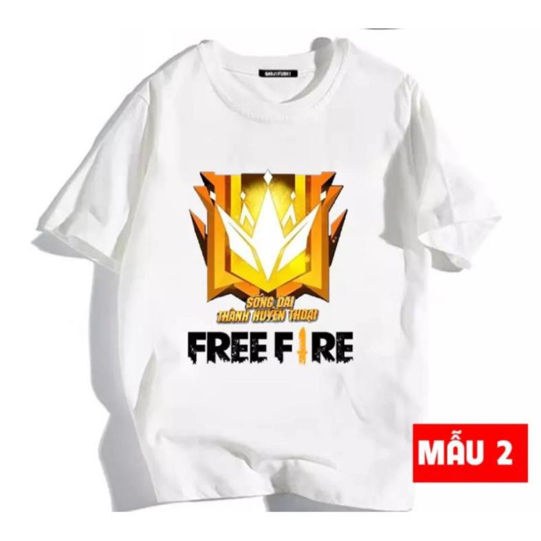 Áo Thun free fire thách đấu sống dai thành huyền thoại