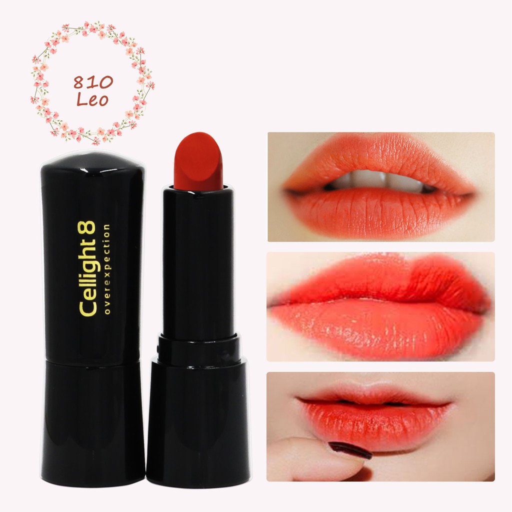 Son mini thiên nhiên không chì Cellight 8 màu 810 - Leo - San Hô 2g | BigBuy360 - bigbuy360.vn