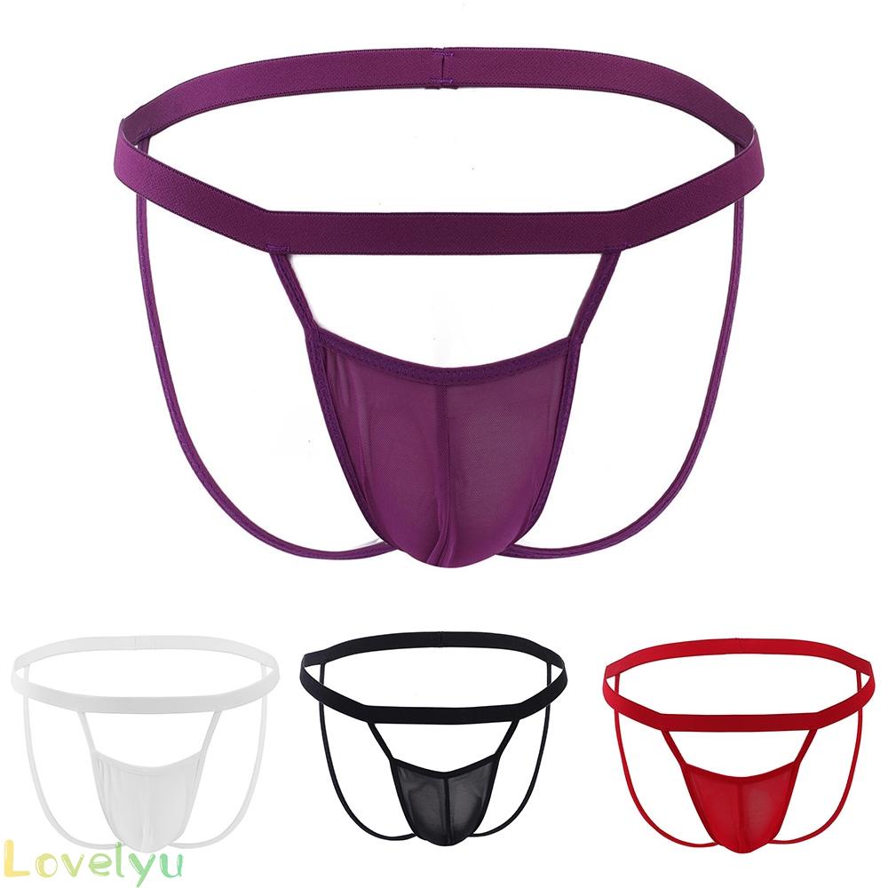 &lt;READY STOCK&gt;Sissy Men Bikini Briefs Thong Underwear Sexy Pouch Underpants Jockstrap Lingerie100% brand new！