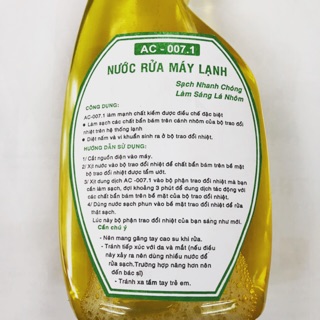 Nước rửa máy lạnh AC 007.1