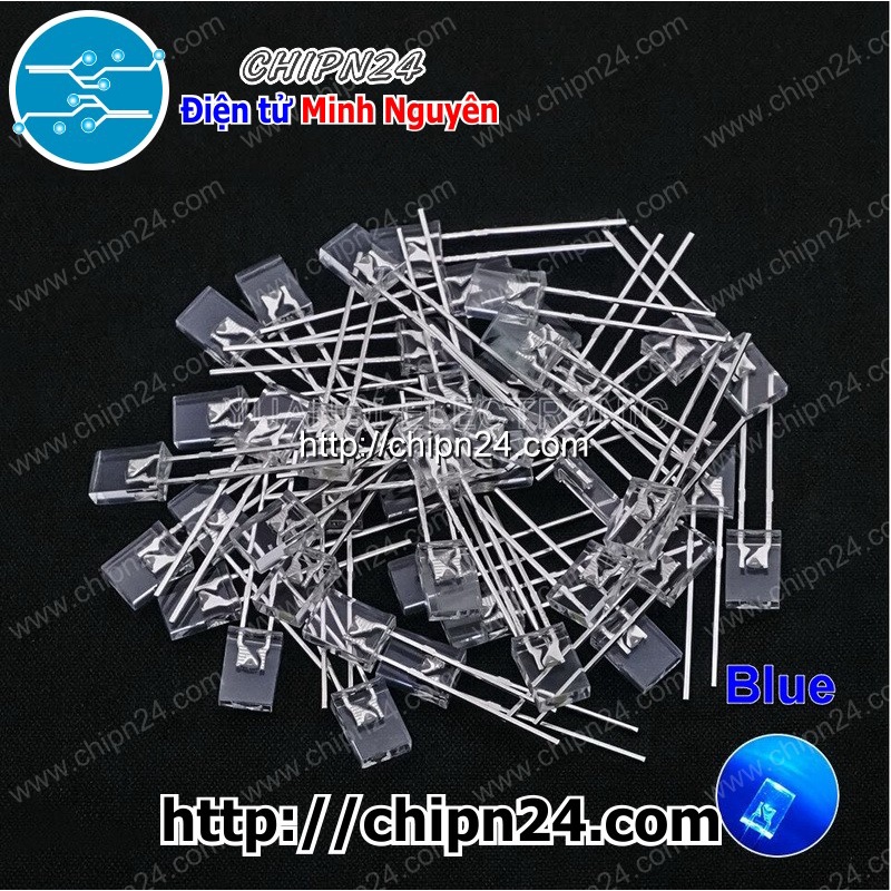 [25 CON] Led Dẹp 2x5x7mm Vỏ Trong (2x5x7) - [Chọn Loại]