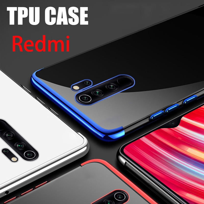 Ốp điện thoại mica viền silicon dành cho Xiaomi Mi Redmi 9 9T 8 7 Note 10 9s 9 8 7 6 5 Pro