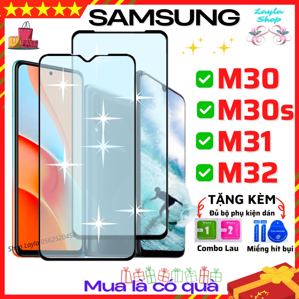 Kính Cường Lực Samsung M30/ M30s / M31 / M32 - Miếng dán Full màn hình cho điện thoại - Chống bám vân tay HD+