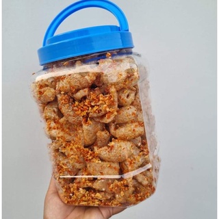 Da heo chiên giòn Mebi ( hủ 500g)( vị tỏi ớt)