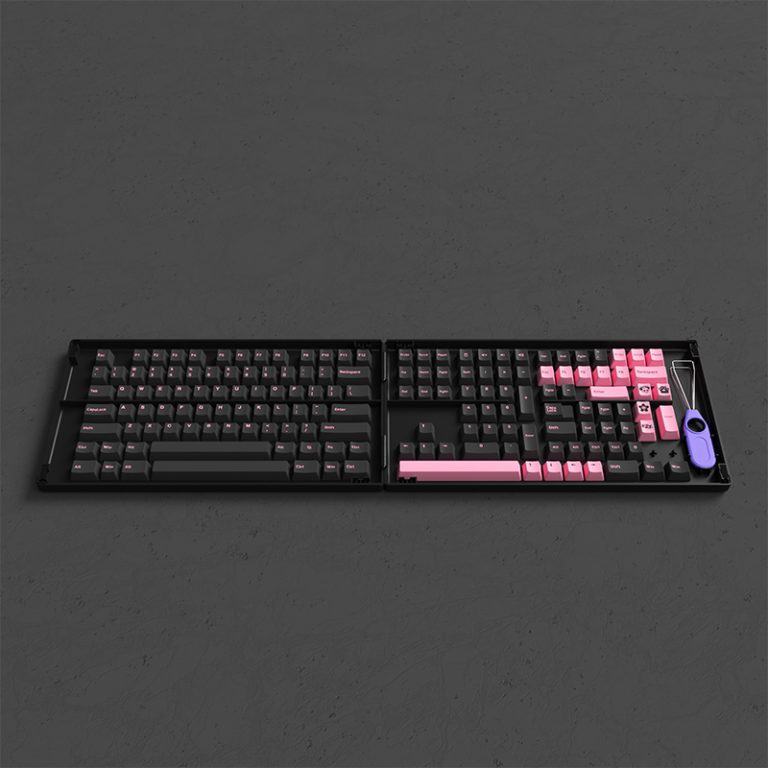 AKKO Keycap set – Black Pink (PBT Double-Shot/Cherry profile/229 nút)