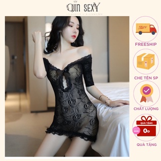 Váy ngủ ren phong cách Âu Mỹ pha ren gợi cảm, sexy