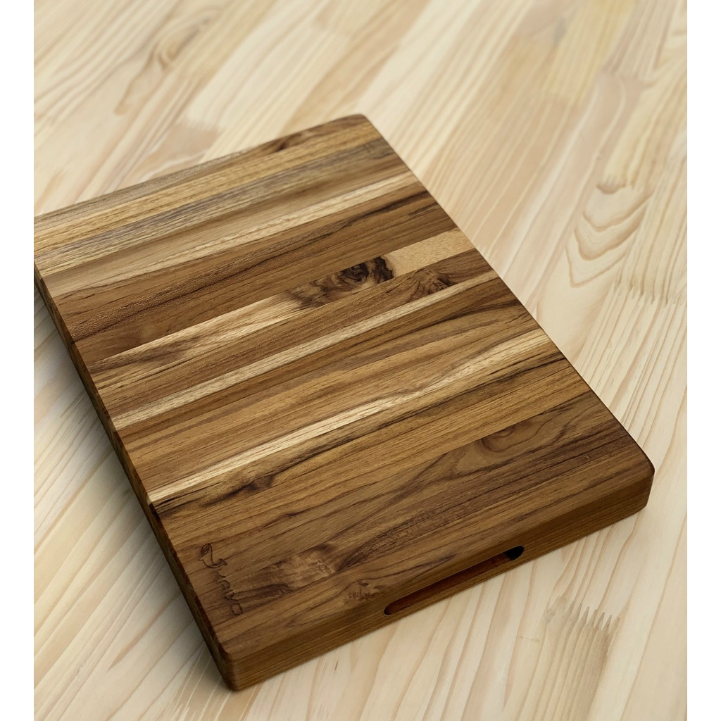 Thớt chặt gỗ Teak siêu bền, chắc 3,8 x 25 x 35 cm THƯƠNG HIỆU KAIYO