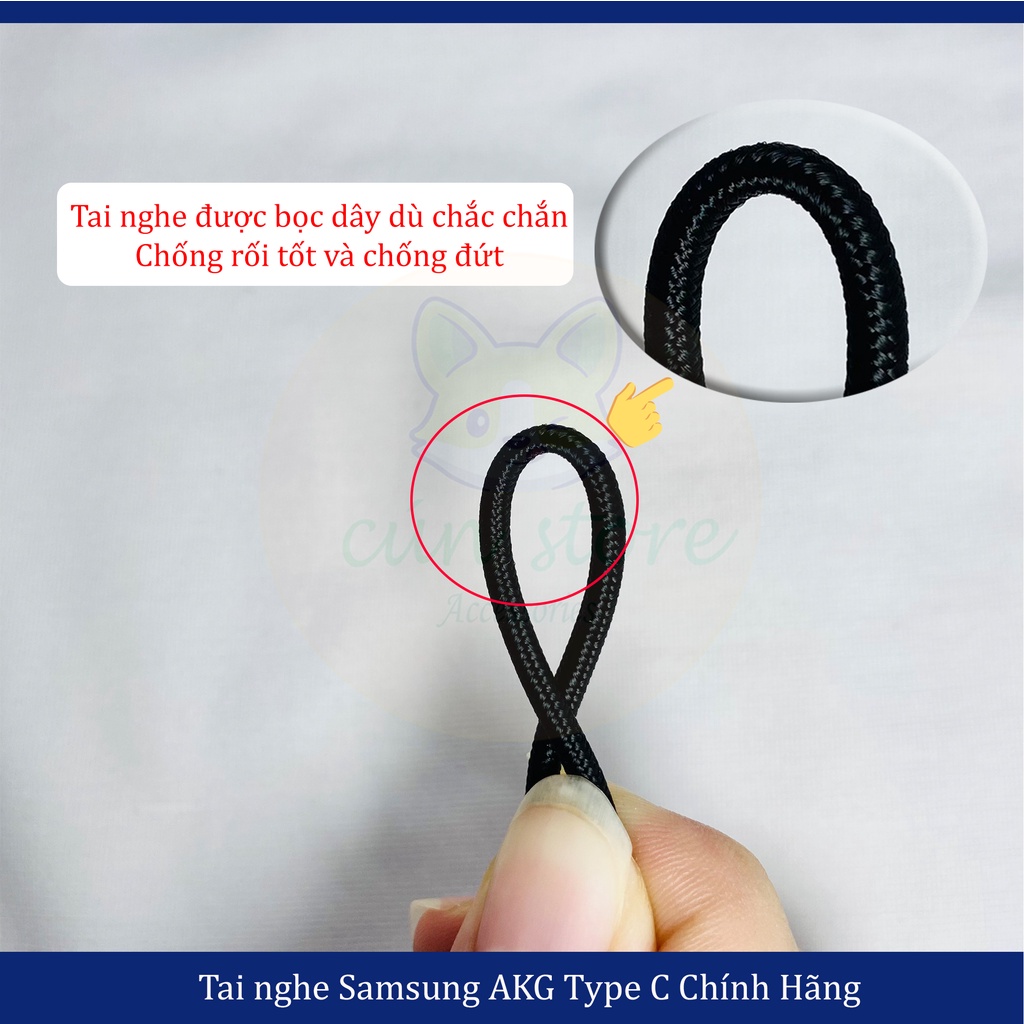 Tai nghe Samsung AKG Note 10, Note 20, S20, S21Ultra chân type C chính hãng | Bảo hành 12 tháng