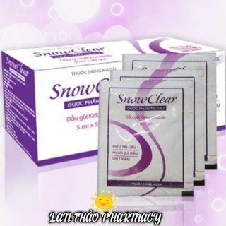 Dầu gội trị gàu snowclear sạch gàu hết ngứa hộp 50 gói giá sỉ