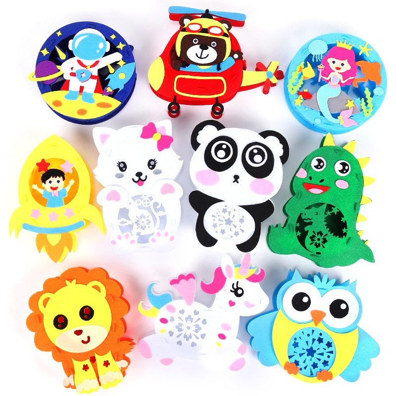 Lồng Đèn Chiếu Hoạt Hình Thủ Công Diy Cho Trẻ Mẫu Giáo