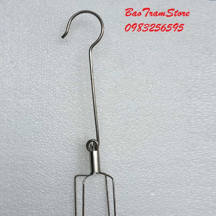 Dây móc treo inox 4 dây cho chậu hoa lan, cây hoa trang trí