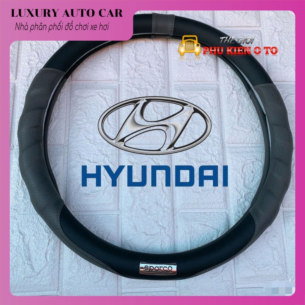 Bọc vô lăng Hyundai I10, I20, I30, Accent, Santafe, Tucson, Kona, Getz, Avante, Elantra, Sonata