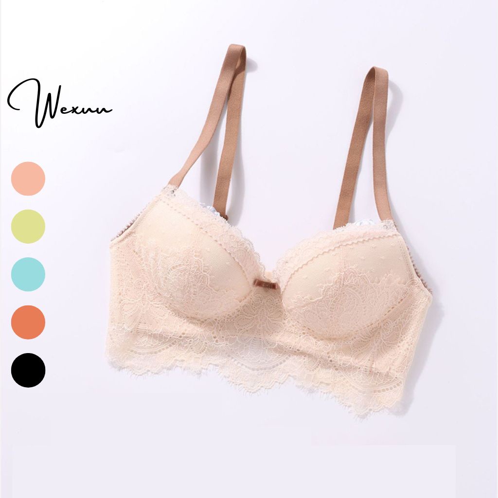 Áo ngực nữ ren hoa mềm mại Wexuu Design thiết kế không gọng đệm vừa thoáng khí- AV31