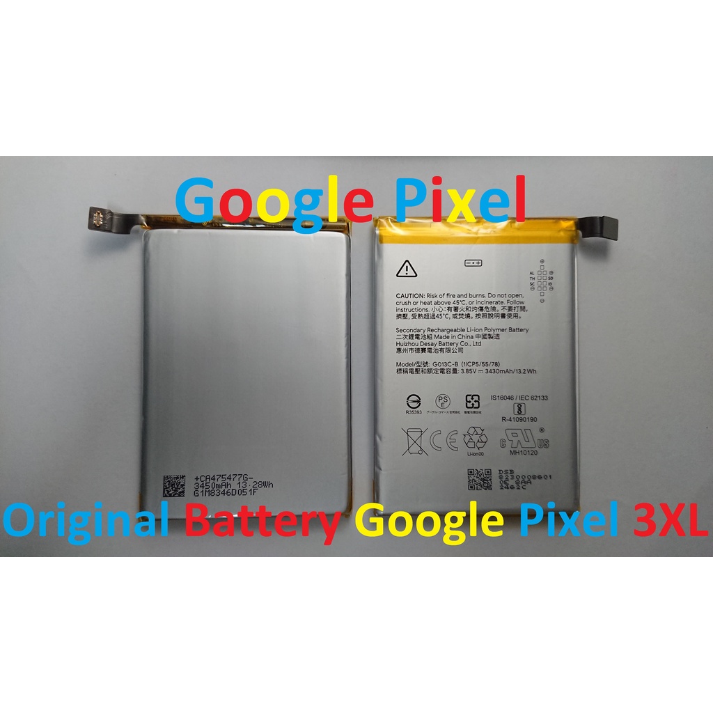 PIN ZIN NEW-ORIGINAL BATTERY GOOGLE PIXEL 3XL : G013C-B