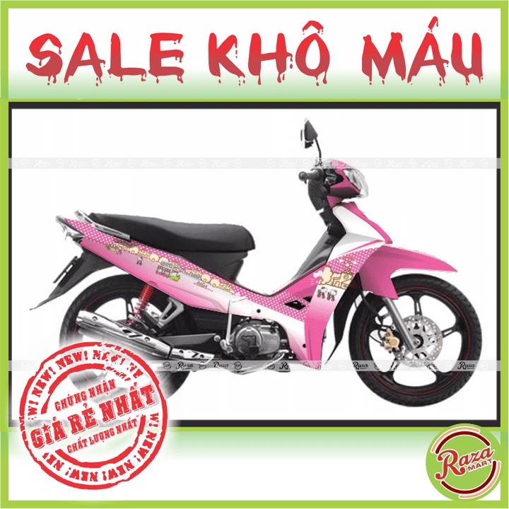 | SALE KHÔ MÁU | Tem trùm xe Sirius - Decal PVC 5 Lớp Cao Cấp - Chống Thấm, Chống Phai Màu - Mã số: SIR 48