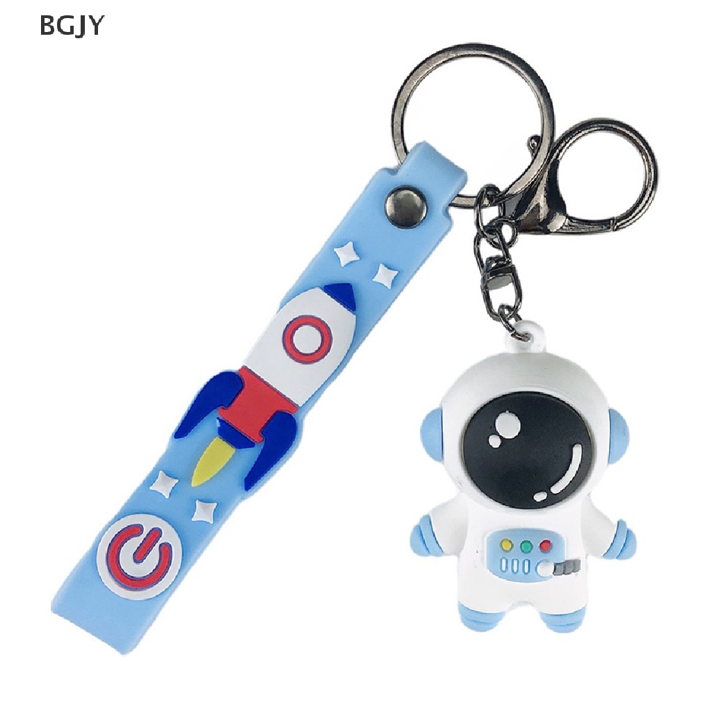 BGJY Space Astronaut Rocket Planet KeyChain Spaceman Metal Keyring Car Accessories NEW