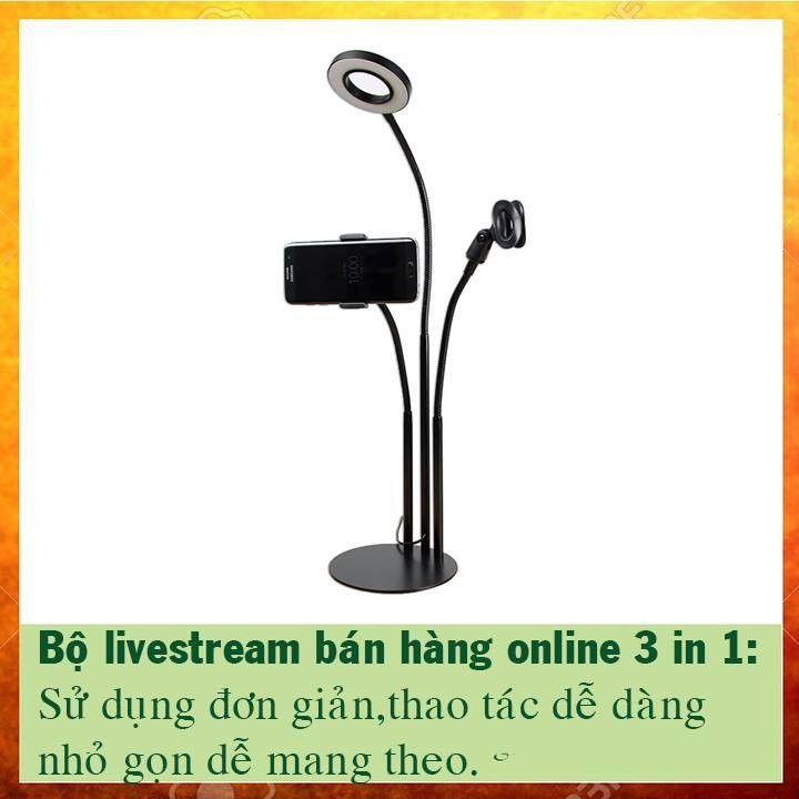 Bộ phát livestream có đèn 3 in 1