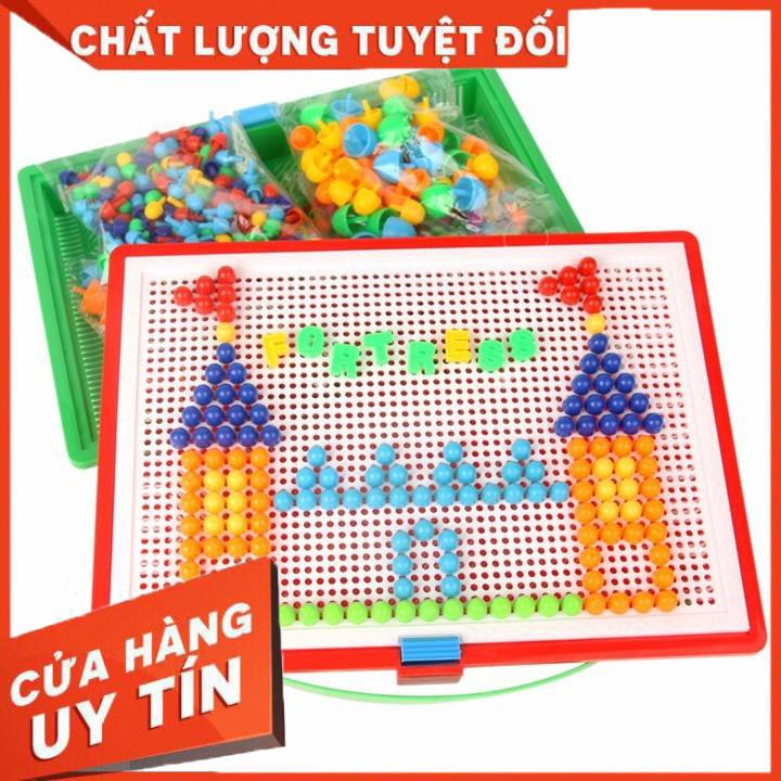 [XẢ KHO+FREE SHIP] Bộ Đồ Chơi Ghép Hạt Nhựa Creative Mosaic 296 Hạt