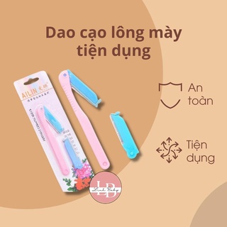 Combo 2 dao cạo lông mày thiết kế nhỏ gọn dể cầm nắm