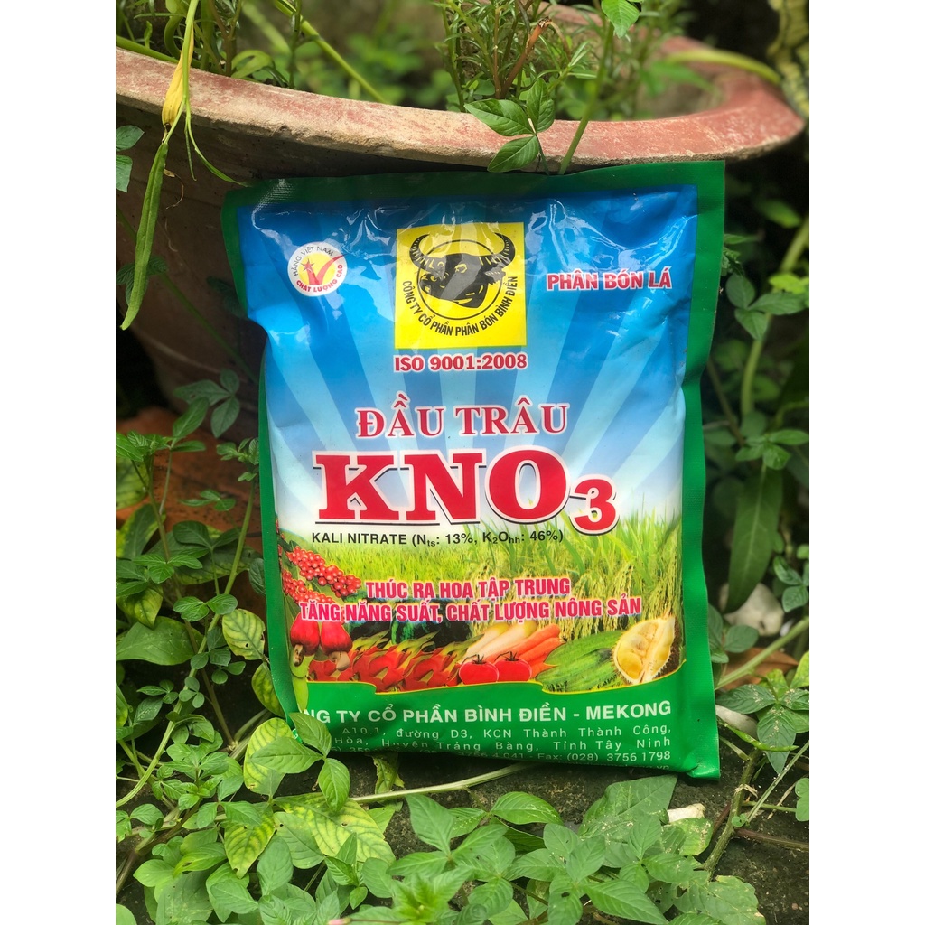 Phân bón đầu trâu Kali trắng cao cấp tăng năng suất và chất lượng nông sản Gói 1kg