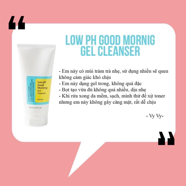 [Mã SKAMPUSH11 giảm 10% đơn 200k] Sữa Rửa Mặt Dịu Nhẹ Cosrx Low PH Morning Gel Cleanser 150ml | BigBuy360 - bigbuy360.vn