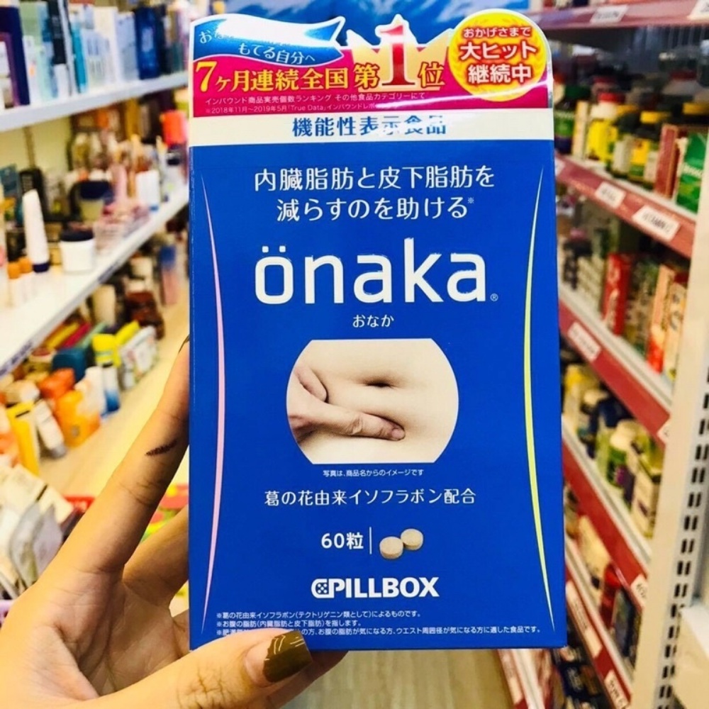 Viên uống giảm mỡ bụng Onaka Nhật Bản giảm cân gói 60 viên Kimochi Store
