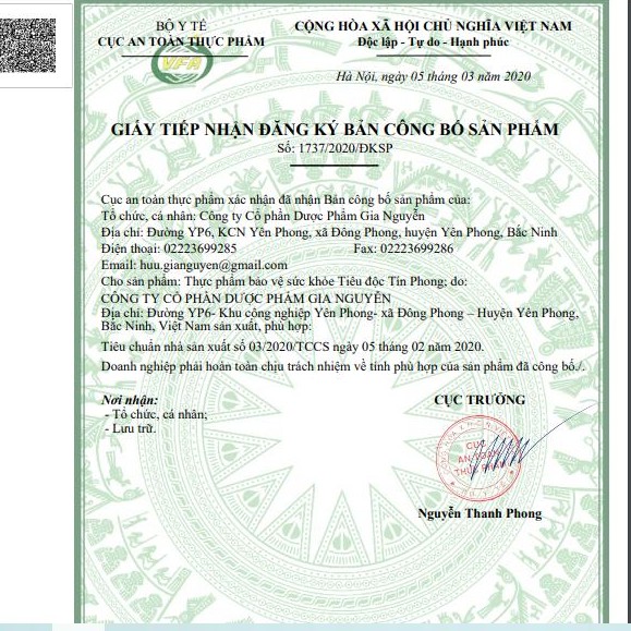 TIÊU ĐỘC TÍNH PHONG - GIẢI ĐỘC GAN, TĂNG CƯỜNG CHỨC NĂNG GAN