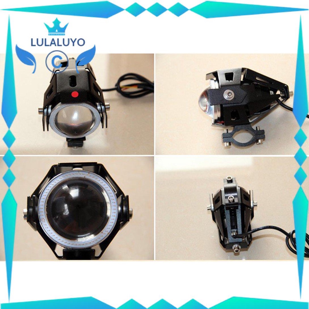 [Giá thấp]  Motorcycle Led Lights U7 Laser Cannon Transformer Headlights Electric Vehicle Modified Led Headlight Spotlight  .lu