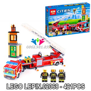 Lego Xếp Hình Ninjago Đội Cứu Hỏa LEPIN.02086 / 421 Mảnh Ghép. Lego Đồ Chơi Thông Minh Cho Bé