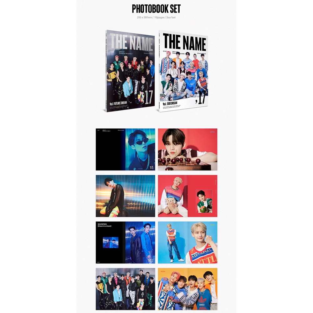Album Kpop sách ảnh SEVENTEEN - 2022 SVT The Name 17