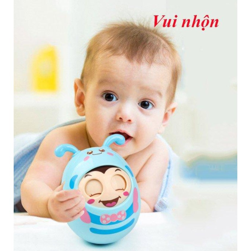 EuroQuality Đồ chơi lật đật thông minh cho bé phát âm thanh vui nhộn Music Eggs DC45 9.5 cm