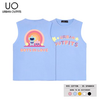 Áo Thun Ba Lỗ Nữ Nam URBAN OUTFITS In Bots In Love BLR03 Kiểu Tank Top Form Suông Sát Cotton 4 Chiều Local Brand