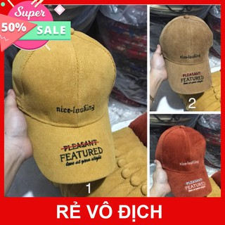 Nón kết nhung gân nam nữ bao ngầu - nón kết rẻ