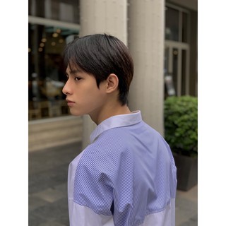 Sơmi cầu vai xanh