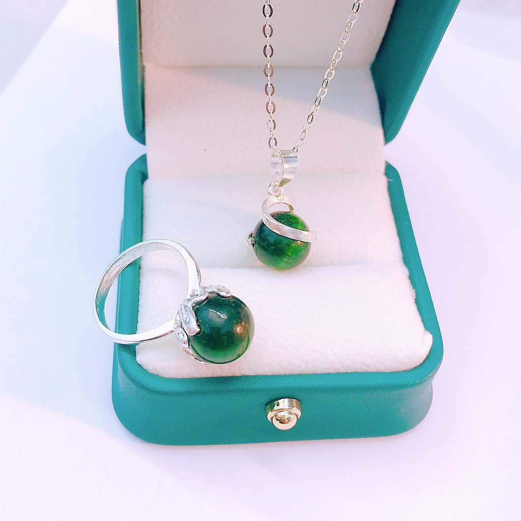 BỘ TRANG SỨC BAC TA PHONG THỦY (GỒM NHẪN VÀ DÂY CHUYỀN) - BẠC BIBI