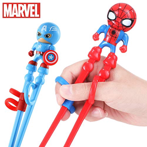 Đũa luyện tập sử dụng trang trí họa tiết Spider Man/Captain America 3D độc đáo