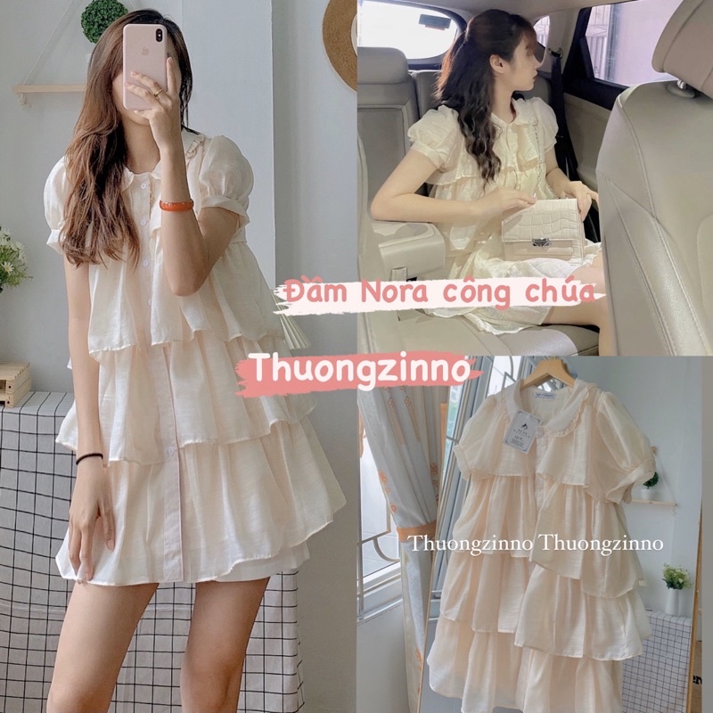 [Ảnh thật/Video] Đầm Voan công chúa Nora Dress nhẹ nhàng dạo phố Váy tiểu thư nhiều tầng sang chảnh | BigBuy360 - bigbuy360.vn